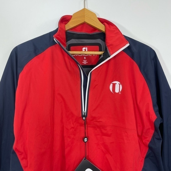 FootJoy Hydroknit Red Navy Pullover - Picture 2 of 12